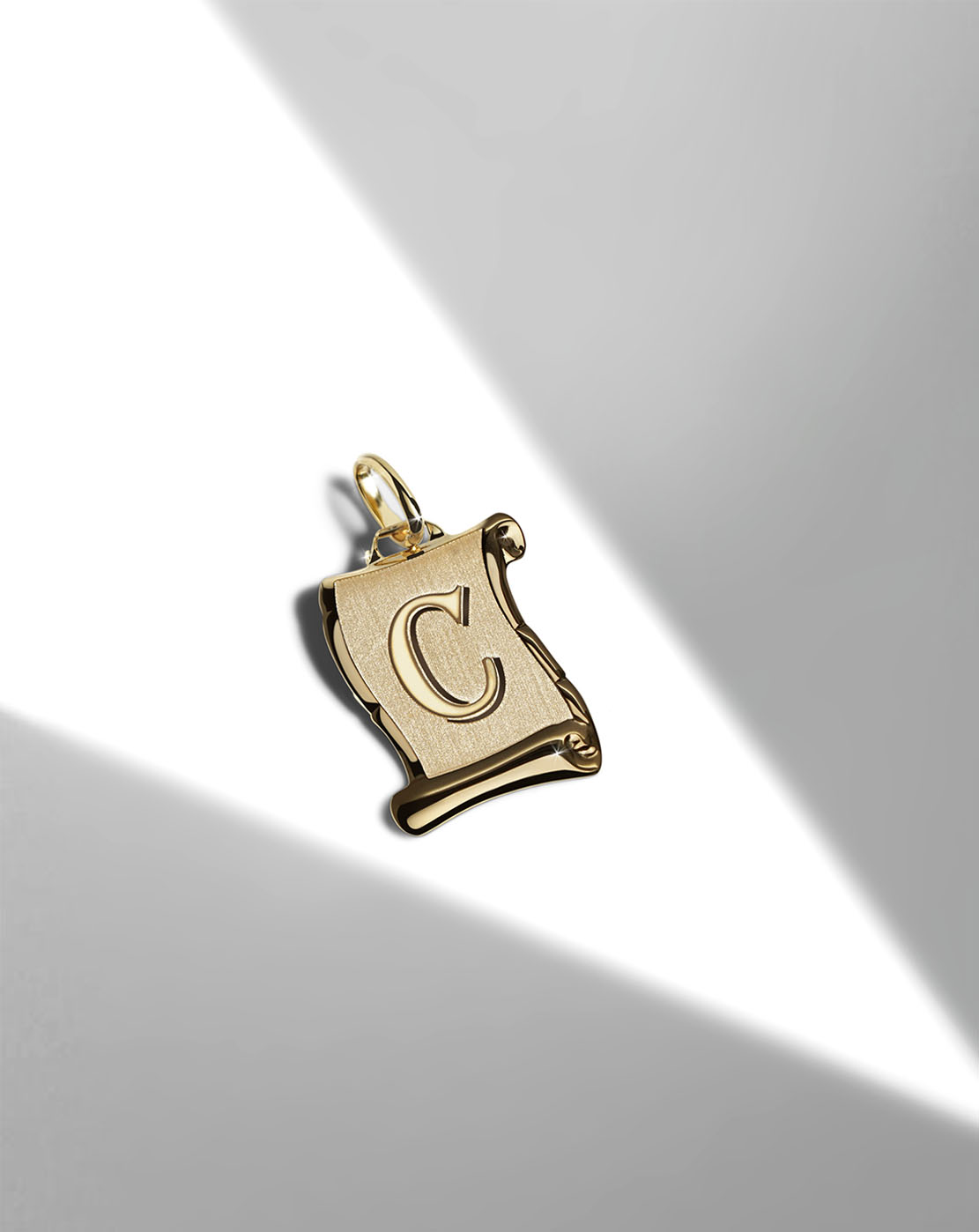 Solid 14K Scroll Chain & Pendant - Image 5