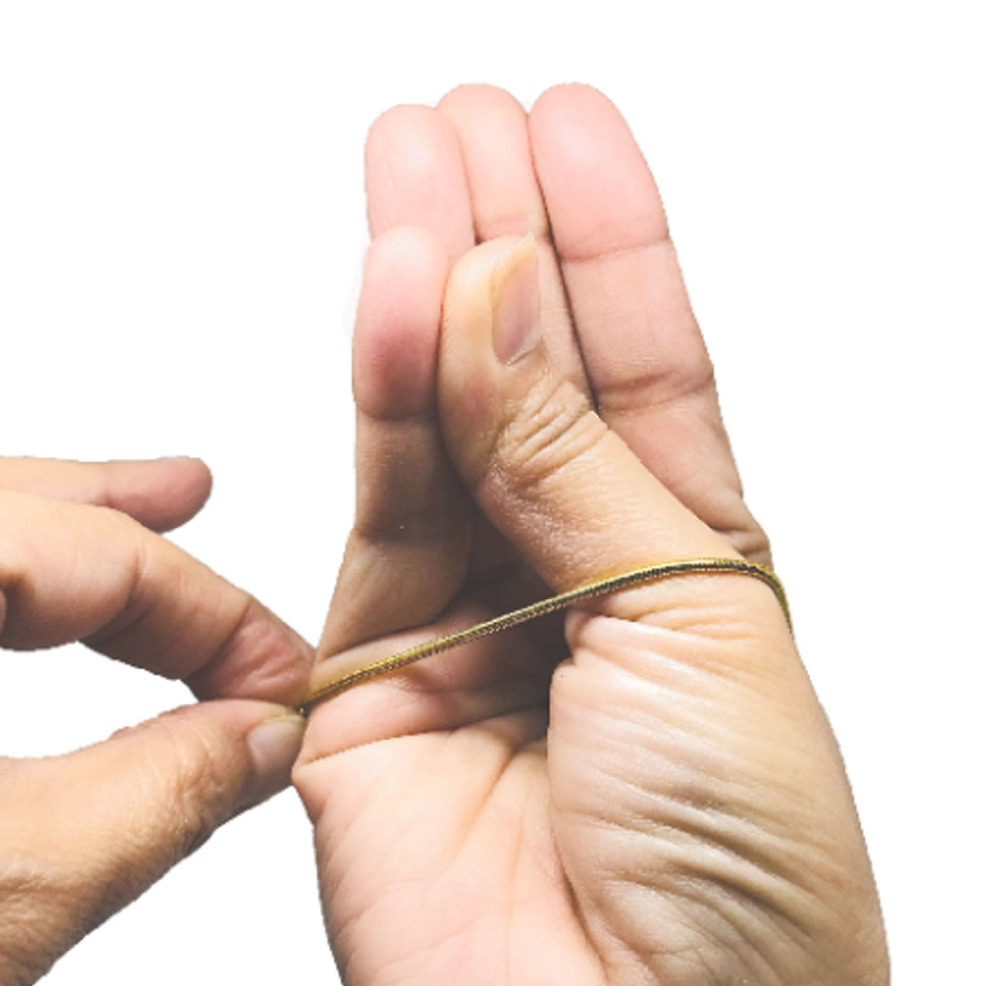 Solid Silver 4.5MM Bamboo Bangle - Image 4