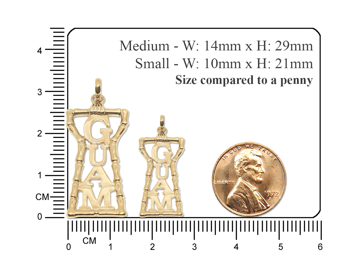 Solid 14K Guam Latte Stone Necklace - Image 2