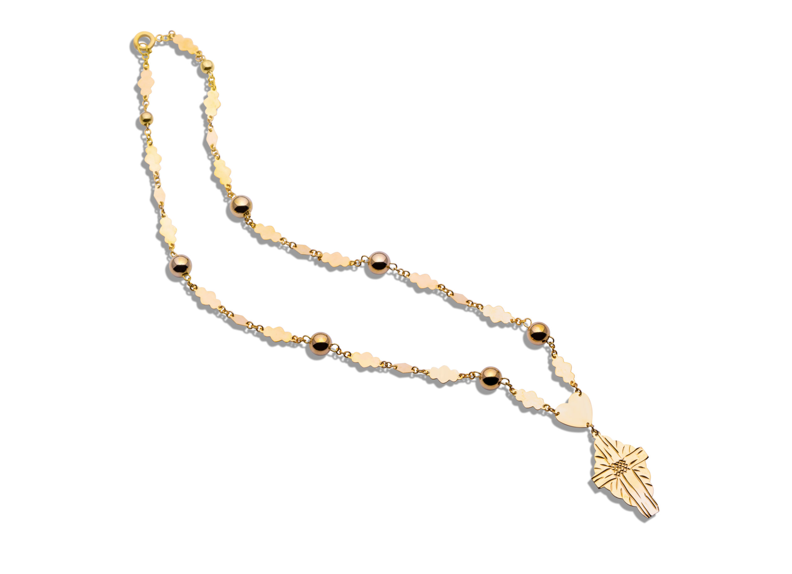 14K Spanish Rosary Necklace - Image 4